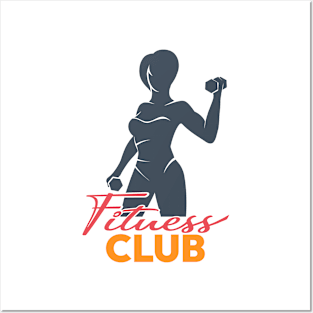 Women Fitness Logo Template Posters and Art